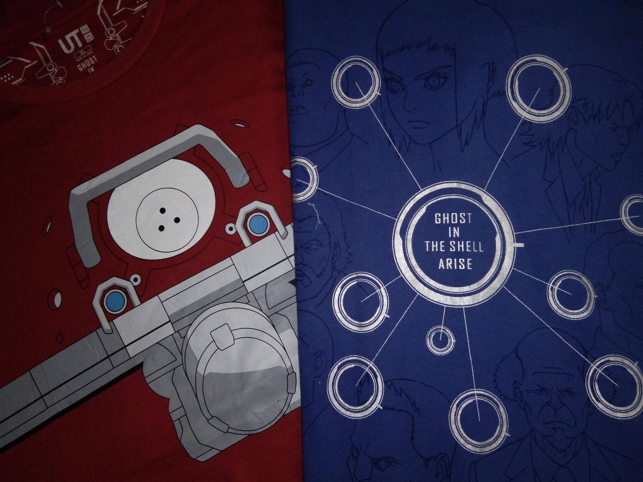 Japanese Brand 2pcs Ghost in The Shell + Tachikoma tshirt anime GITS Size US L / EU 52-54 / 3 - 1 Thumbnail