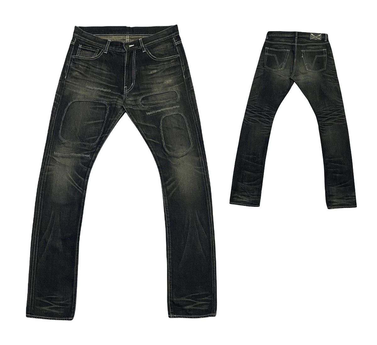Japanese Brand PLEIN (JAPANESE BRAND) DISTRESSED DESIGN Size US 34 / EU 50 - 1 Thumbnail