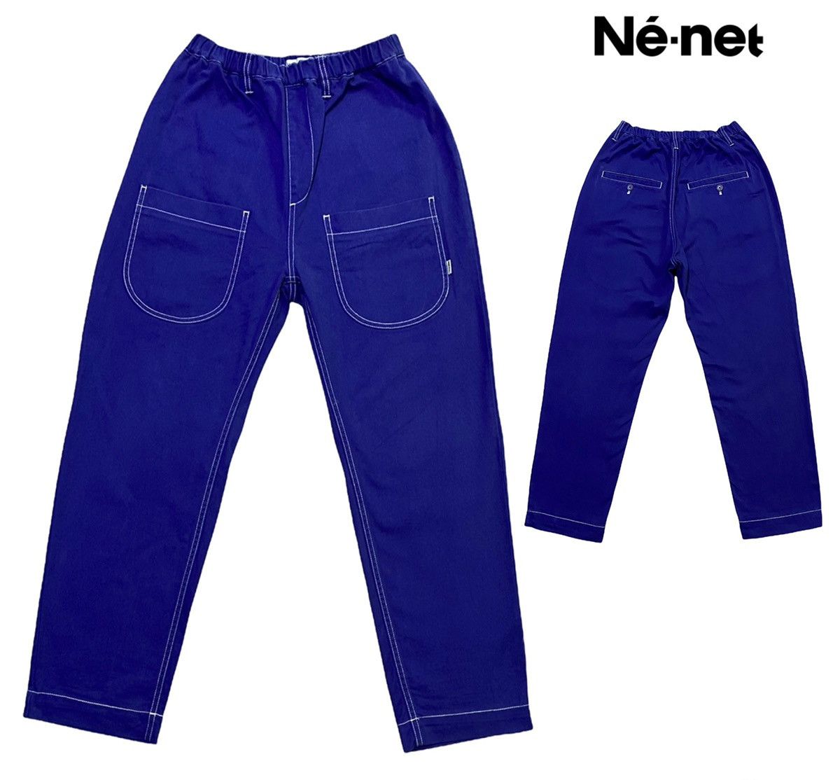 Designer × Issey Miyake × Japanese Brand Ne-Net By Issey Miyake Pants Royal Blue Size US 32 / EU 48 - 1 Thumbnail