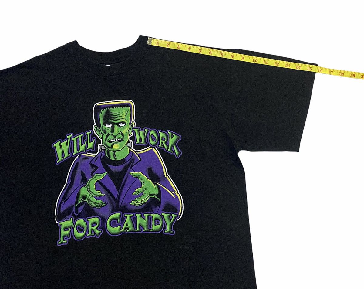 Vintage VINTAGE 90s FRANKENSTEIN“Will Work For Candy”Movie Size US L / EU 52-54 / 3 - 6 Thumbnail