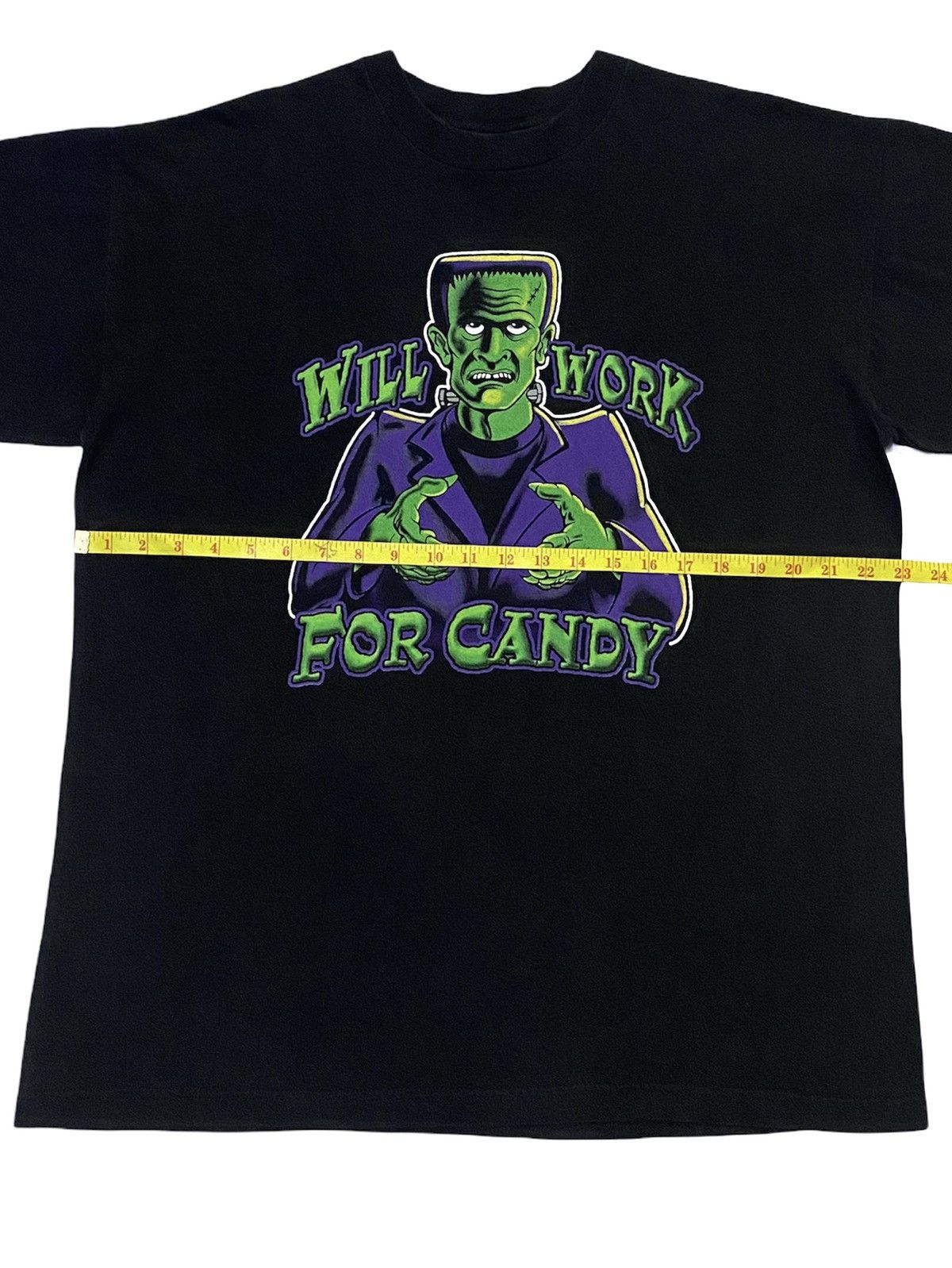 Vintage VINTAGE 90s FRANKENSTEIN“Will Work For Candy”Movie Size US L / EU 52-54 / 3 - 3 Thumbnail