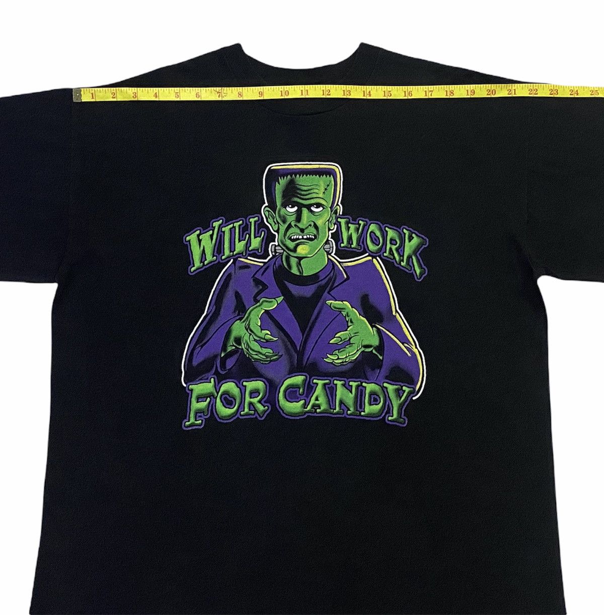 Vintage VINTAGE 90s FRANKENSTEIN“Will Work For Candy”Movie Size US L / EU 52-54 / 3 - 5 Thumbnail
