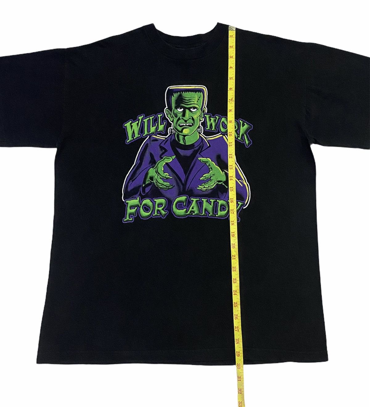 Vintage VINTAGE 90s FRANKENSTEIN“Will Work For Candy”Movie Size US L / EU 52-54 / 3 - 4 Thumbnail