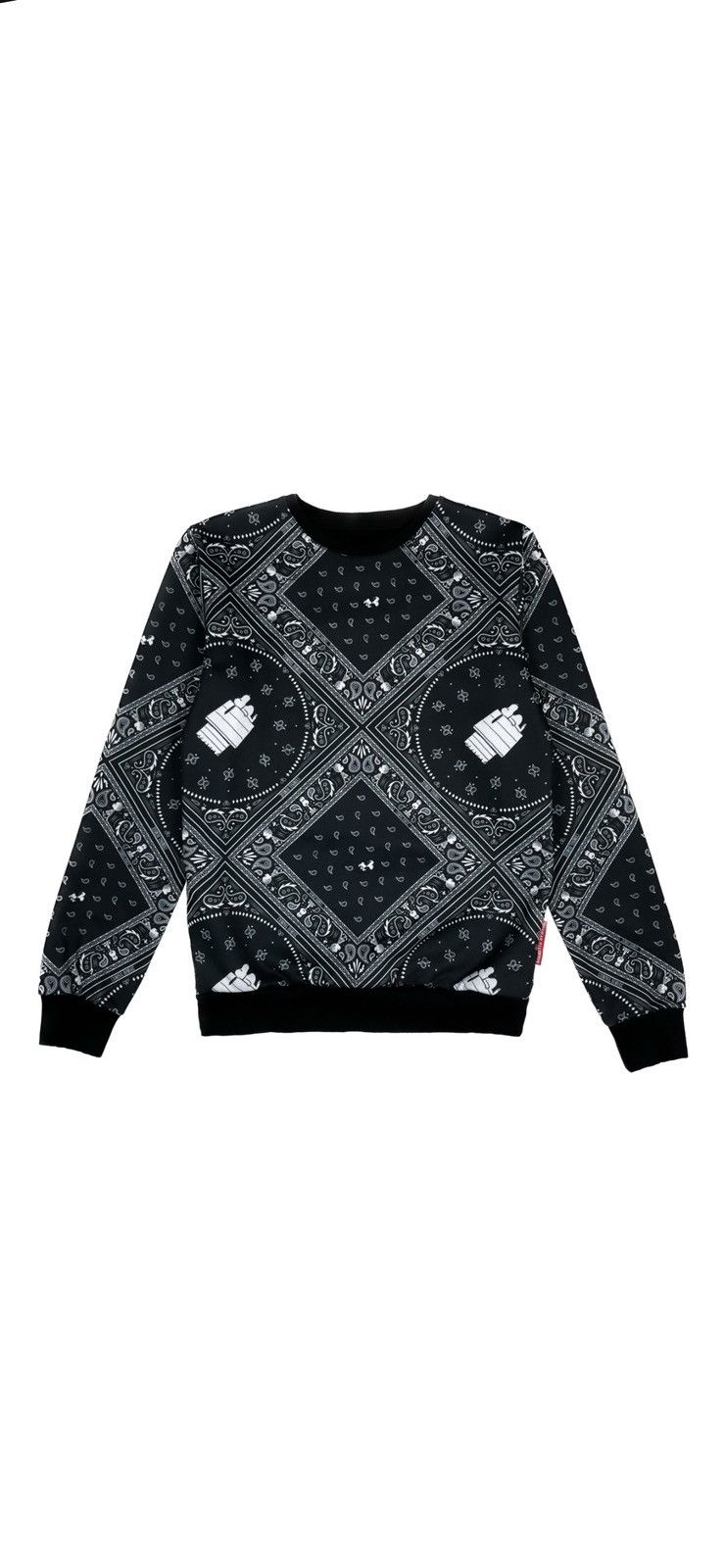 Criminal Damage X Peanuts Black Bandana Print Sweatshirt