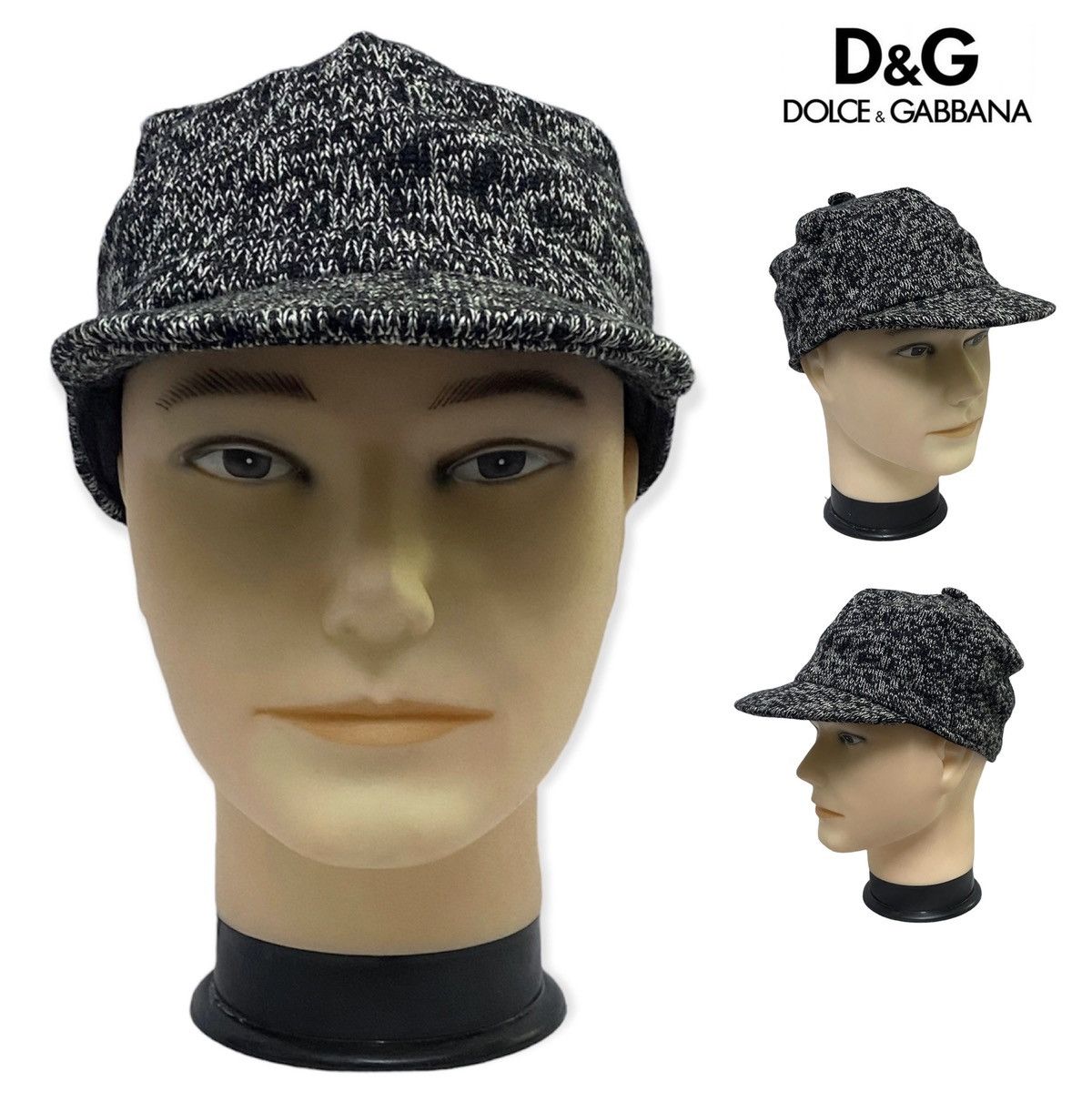 Designer × Dolce & Gabbana DOLCE & GABBANA NEWSBOY HAT BAKER WOOL Size ONE SIZE - 1 Thumbnail