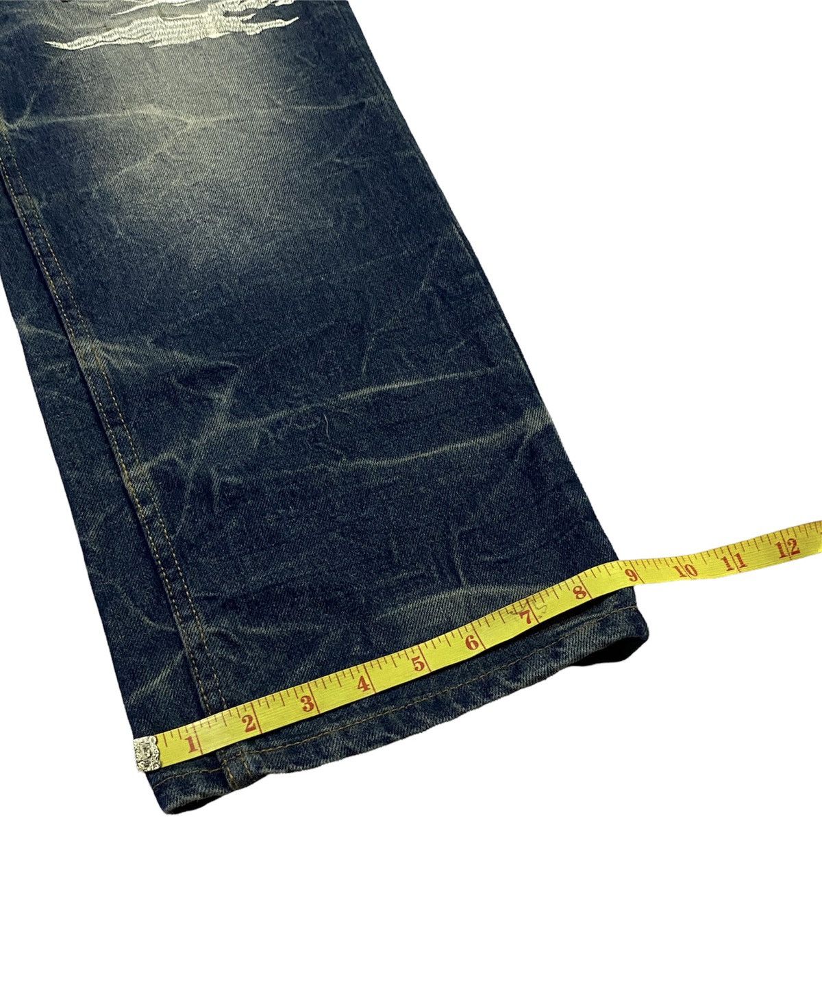 Japanese Brand FUGUTAITEN Fujin Raijin Japanese Style Embroidered Denim Size US 34 / EU 50 - 10 Thumbnail