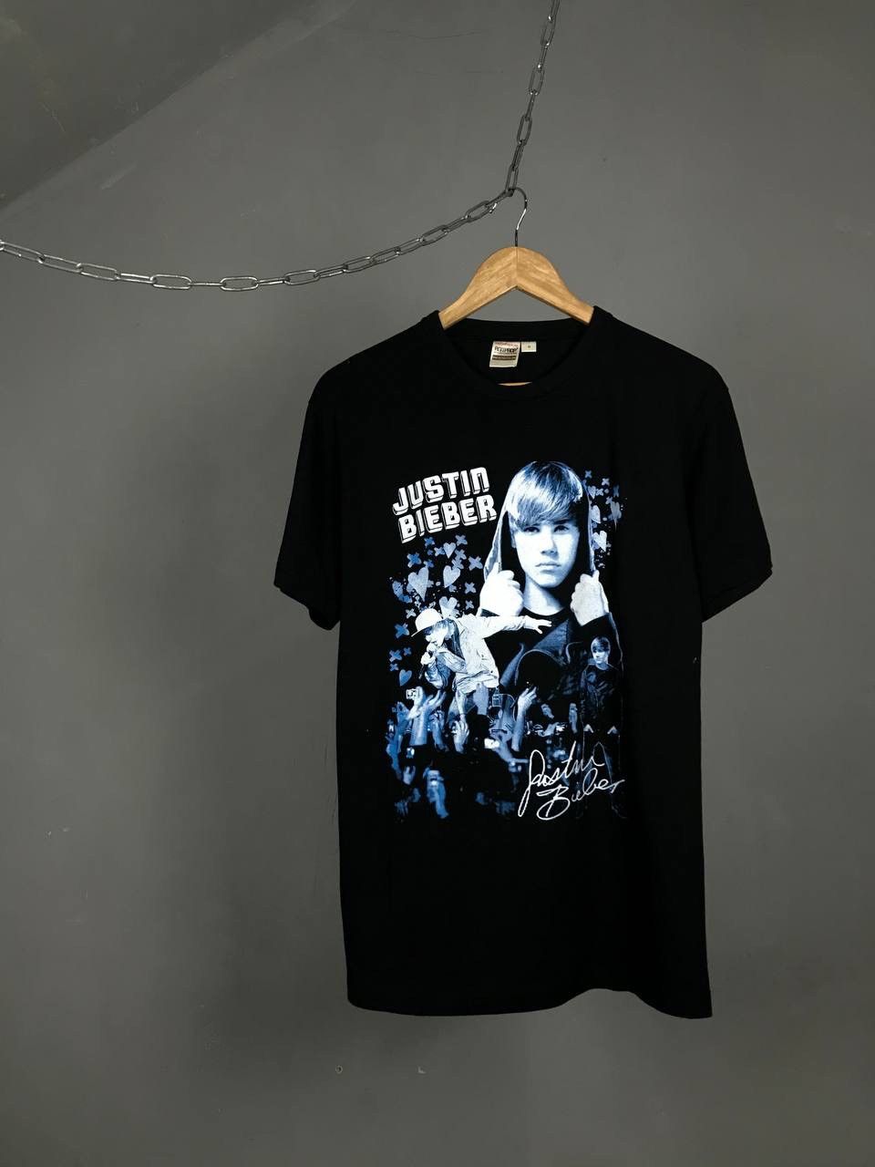 Band Tees × Justin Bieber × Vintage Justin Bieber vintage pop star overprinted tee Size US M / EU 48-50 / 2 - 1 Thumbnail