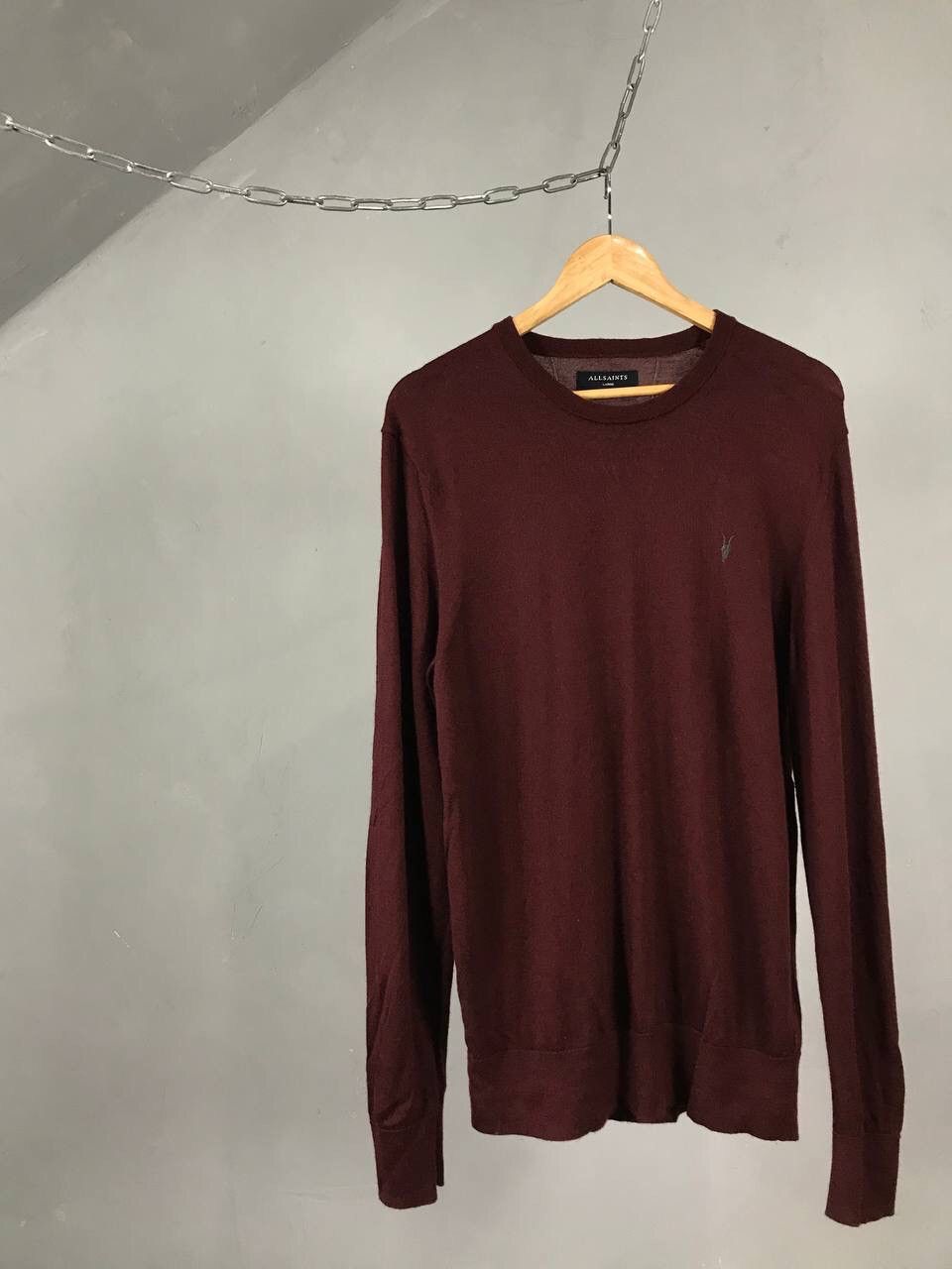 Allsaints Allsaints Luxury Streetwear Merino Sweatshirt Size US L / EU 52-54 / 3 - 1 Thumbnail