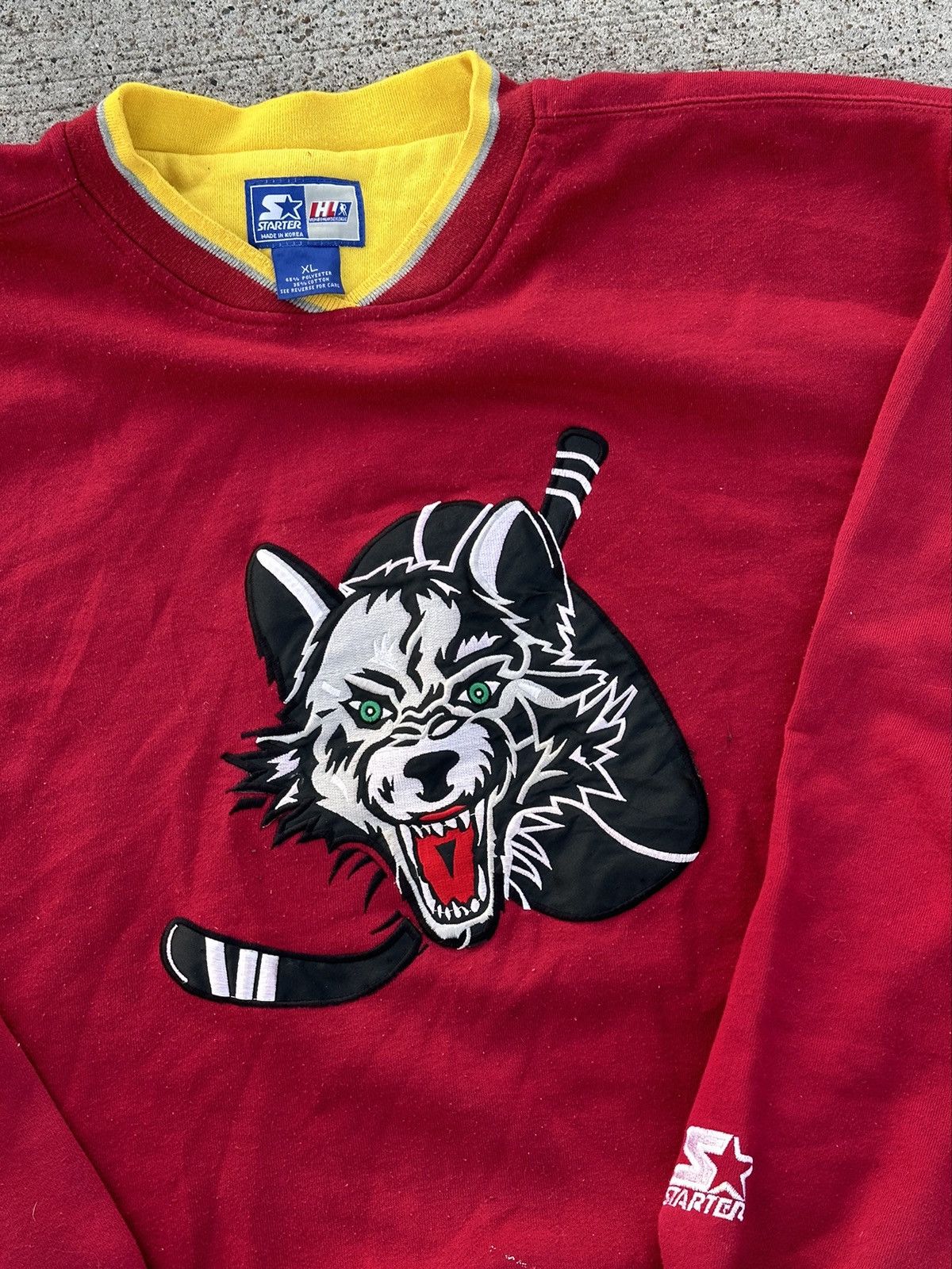 Chicago wolves NHL 90s crewneck