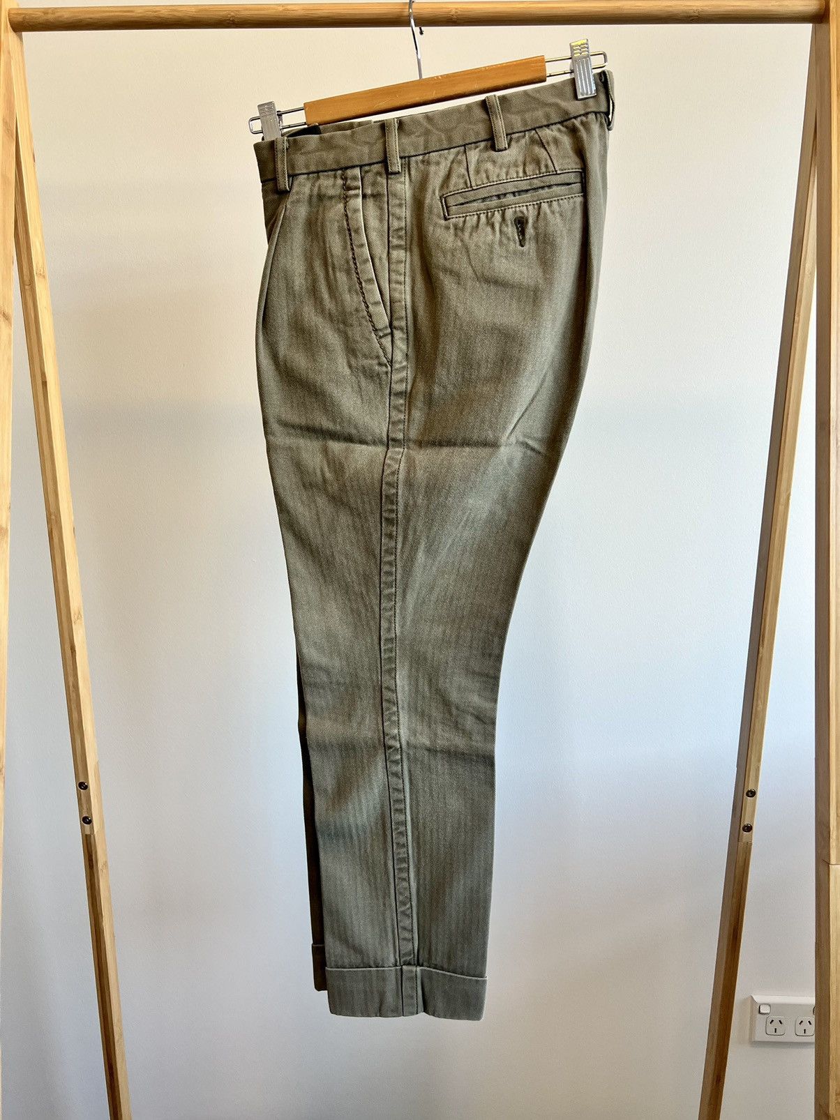 Sacai S/S15 Cropped Pleated Trousers Size US 32 / EU 48 - 2 Thumbnail