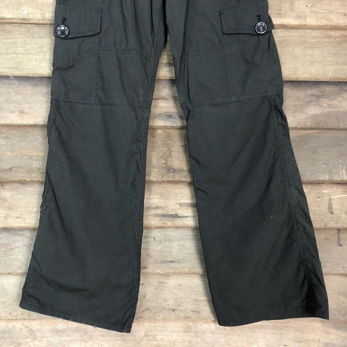 Japanese Brand DLL Japan Black Multipocket Cargo Pants #c702 Size US 28 / EU 44 - 3 Thumbnail