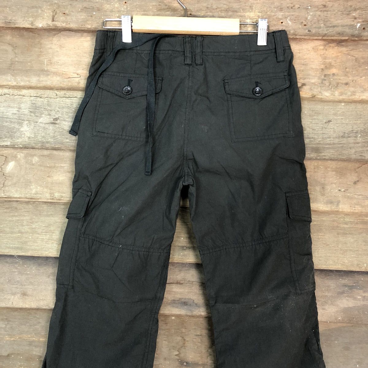 Japanese Brand DLL Japan Black Multipocket Cargo Pants #c702 Size US 28 / EU 44 - 8 Thumbnail