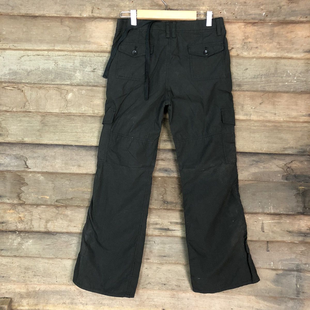 Japanese Brand DLL Japan Black Multipocket Cargo Pants #c702 Size US 28 / EU 44 - 7 Thumbnail