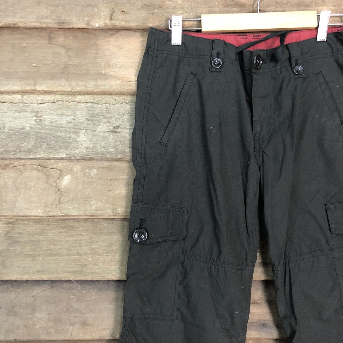 Japanese Brand DLL Japan Black Multipocket Cargo Pants #c702 Size US 28 / EU 44 - 5 Thumbnail