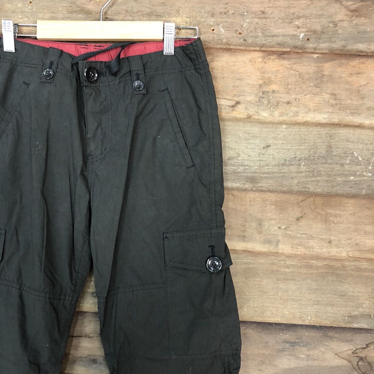 Japanese Brand DLL Japan Black Multipocket Cargo Pants #c702 Size US 28 / EU 44 - 4 Thumbnail