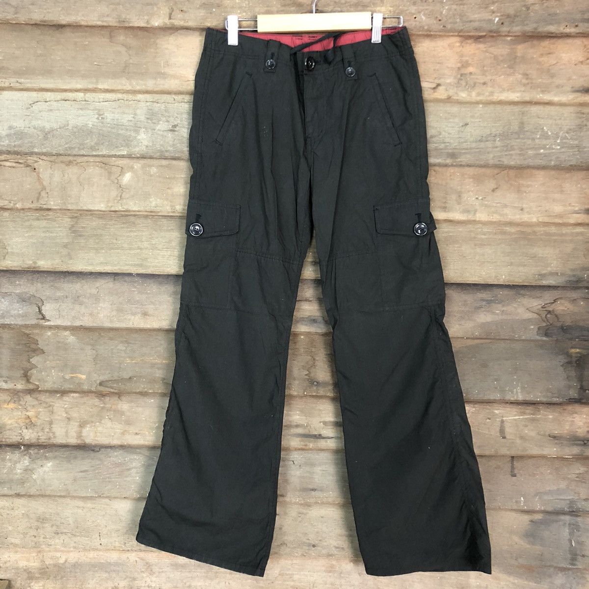 Japanese Brand DLL Japan Black Multipocket Cargo Pants #c702 Size US 28 / EU 44 - 1 Thumbnail