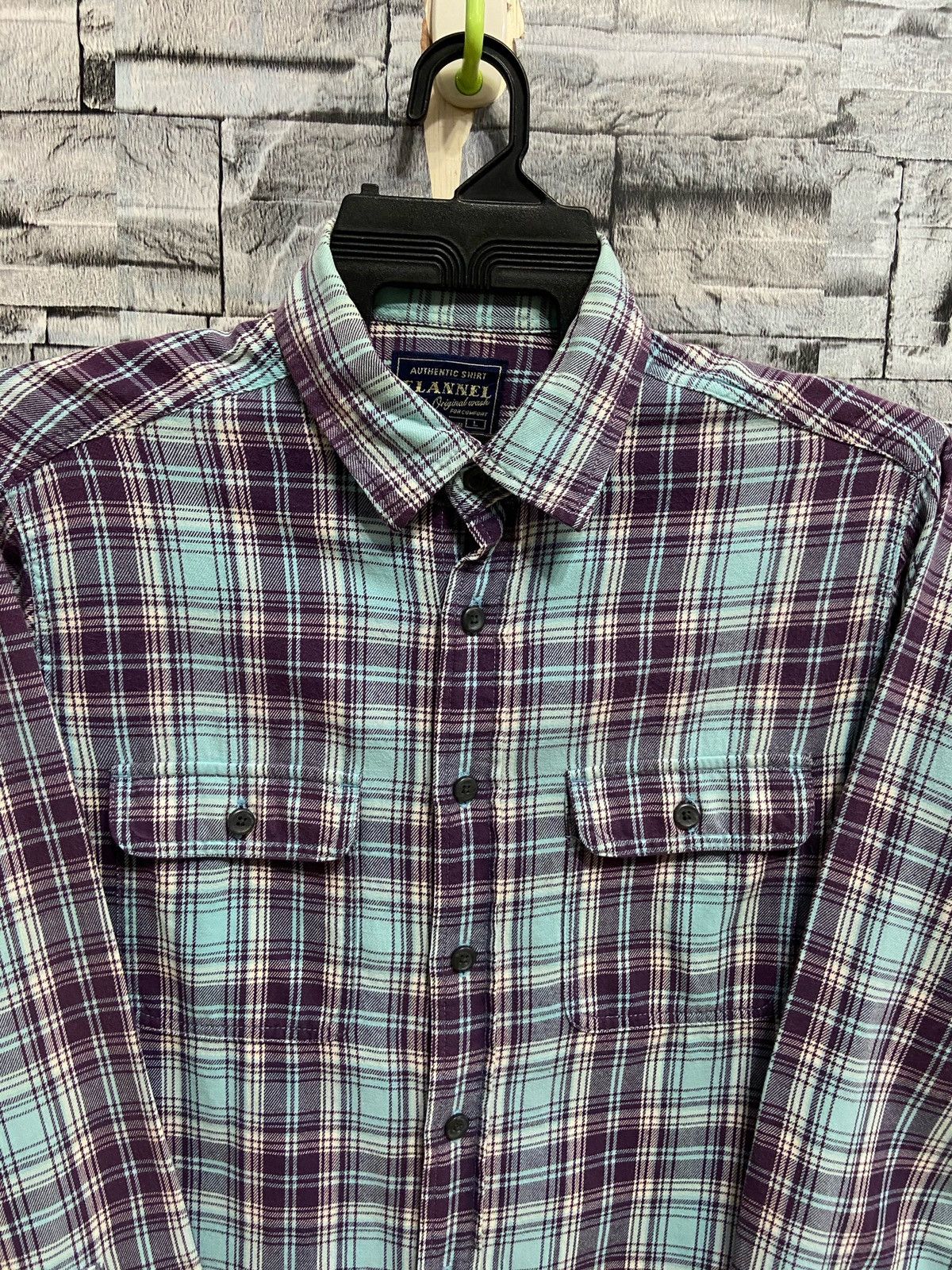 Flannel Vintage Flannel double pocket plaid design L fit M Size US M / EU 48-50 / 2 - 2 Thumbnail