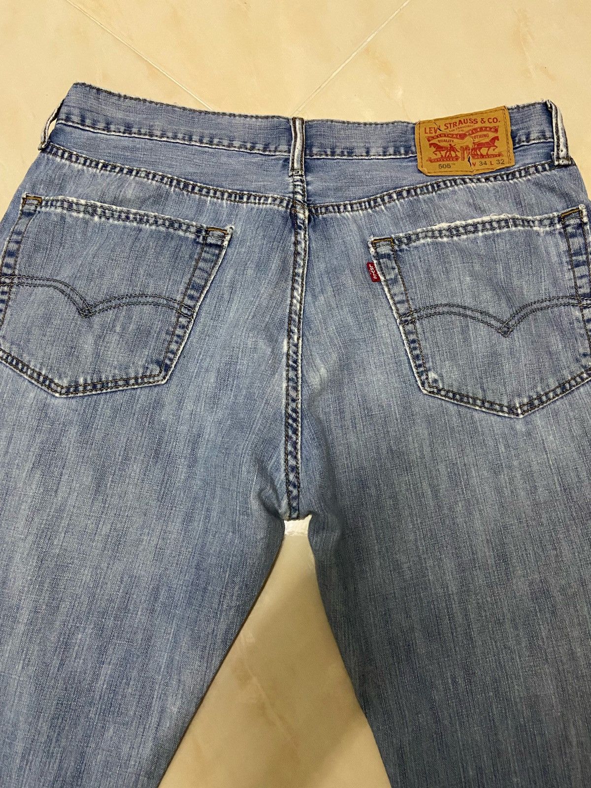 Levi's Vintage Clothing Vintage 505 Levis Denim straight cut light blue W34 Size US 34 / EU 50 - 5 Thumbnail