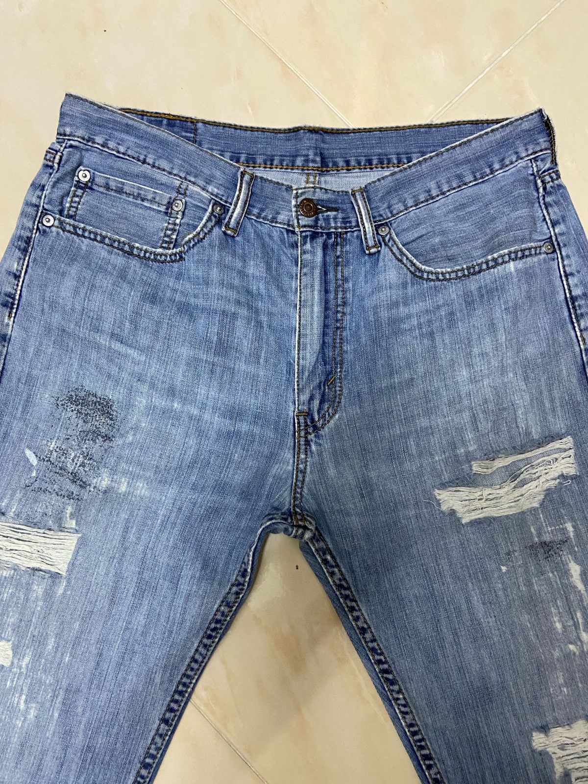 Levi's Vintage Clothing Vintage 505 Levis Denim straight cut light blue W34 Size US 34 / EU 50 - 3 Thumbnail