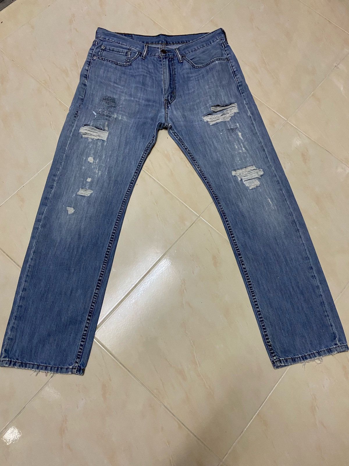 Levi's Vintage Clothing Vintage 505 Levis Denim straight cut light blue W34 Size US 34 / EU 50 - 1 Thumbnail