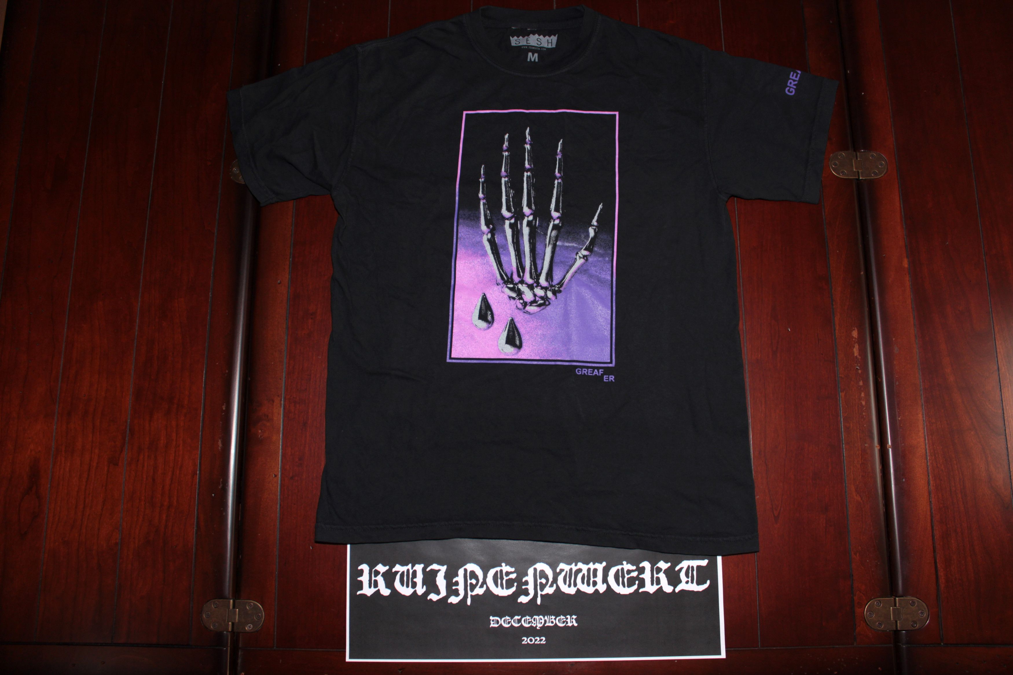 Bones × TeamSESH GREAF - "ElderberrySunset" T-Shirt (Medium) Size US M / EU 48-50 / 2 - 9 Thumbnail