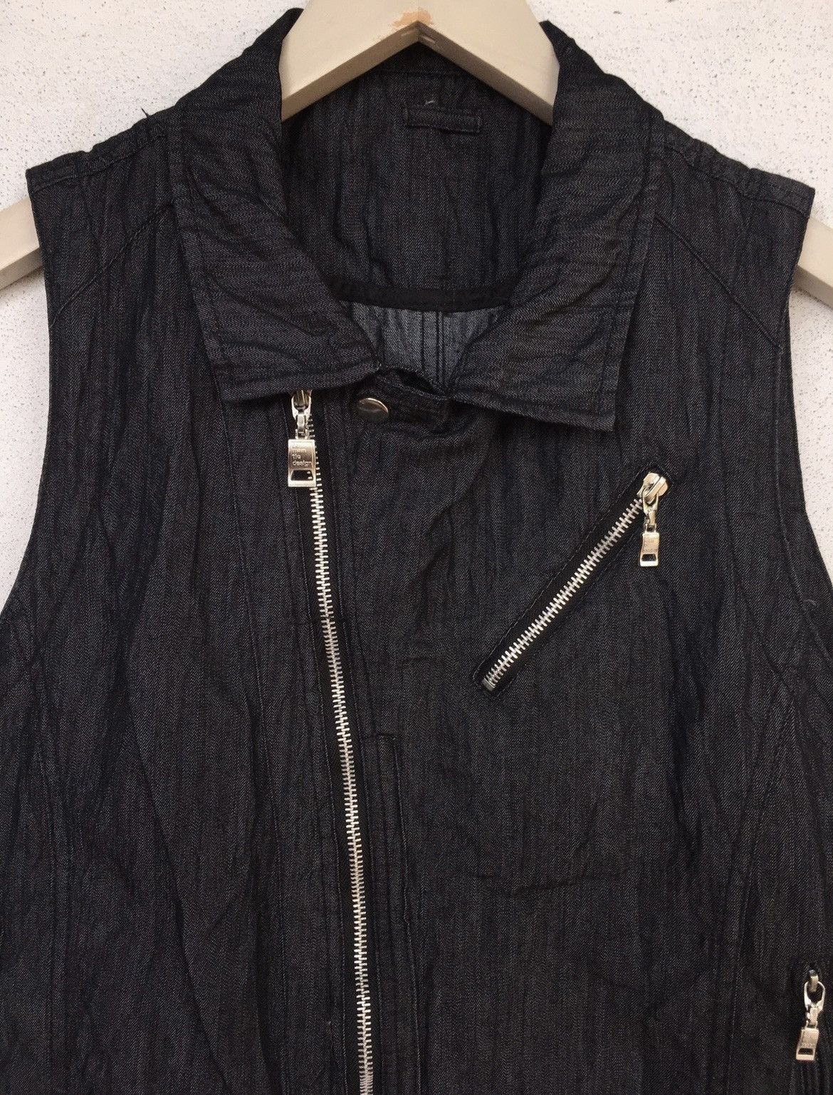 Japanese Brand Semantic Design punk jacket sleeveless zip up Size US L / EU 52-54 / 3 - 4 Thumbnail