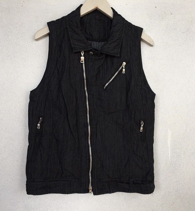 Japanese Brand Semantic Design punk jacket sleeveless zip up Size US L / EU 52-54 / 3 - 1 Thumbnail