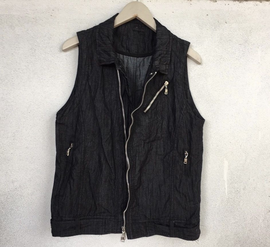 Japanese Brand Semantic Design punk jacket sleeveless zip up Size US L / EU 52-54 / 3 - 3 Thumbnail