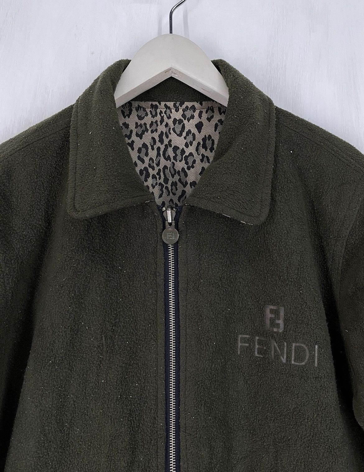 Fendi Vintage Fendi Leopard reversible jacket Size US L / EU 52-54 / 3 - 5 Thumbnail