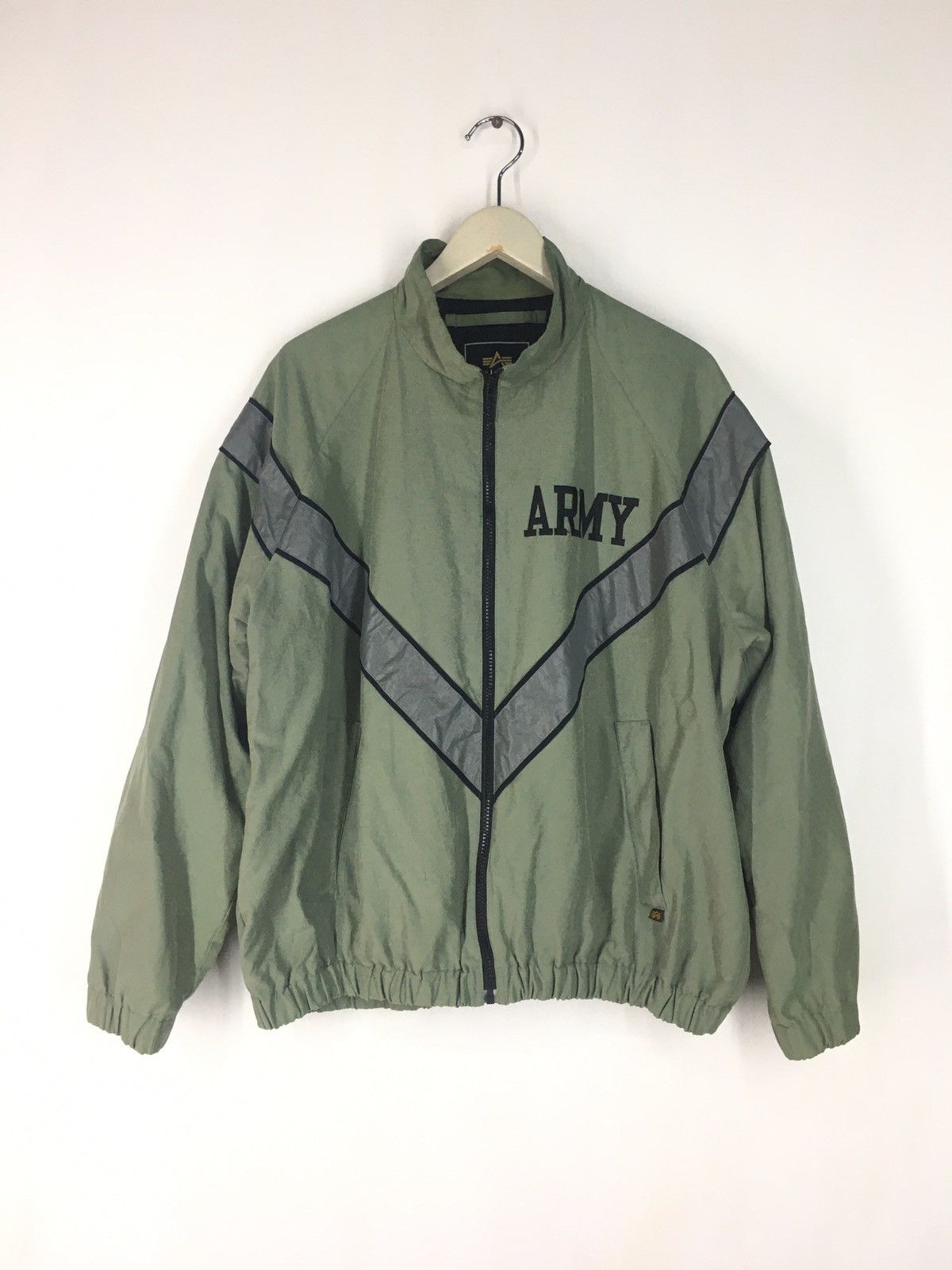 Alpha Industries ARMY reflector sweater reproduction 50s zip up jacket Size US M / EU 48-50 / 2 - 1 Thumbnail