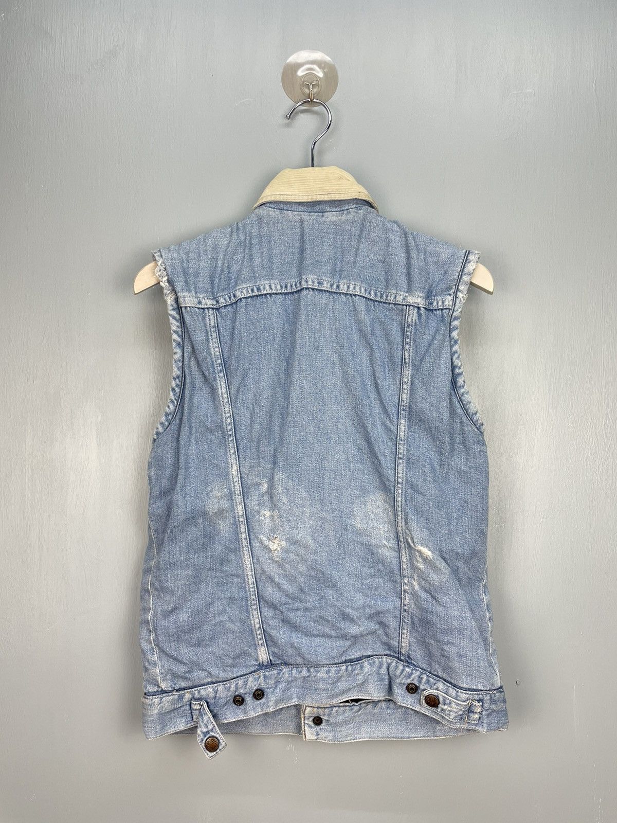 Blue Blue Japan Blue Blue distress denim jacket sleeveless Size US M / EU 48-50 / 2 - 2 Thumbnail