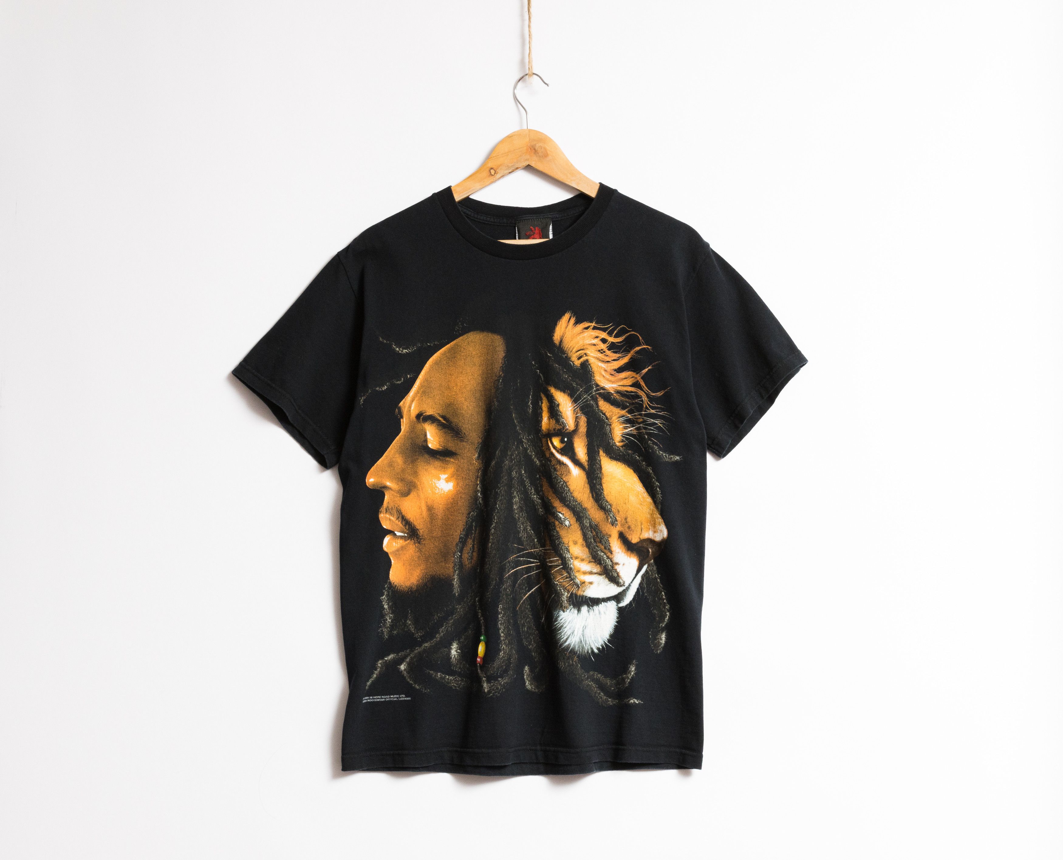 Bob Marley Vintage ZION Bob Marley 2004 Cotton Oldschool T