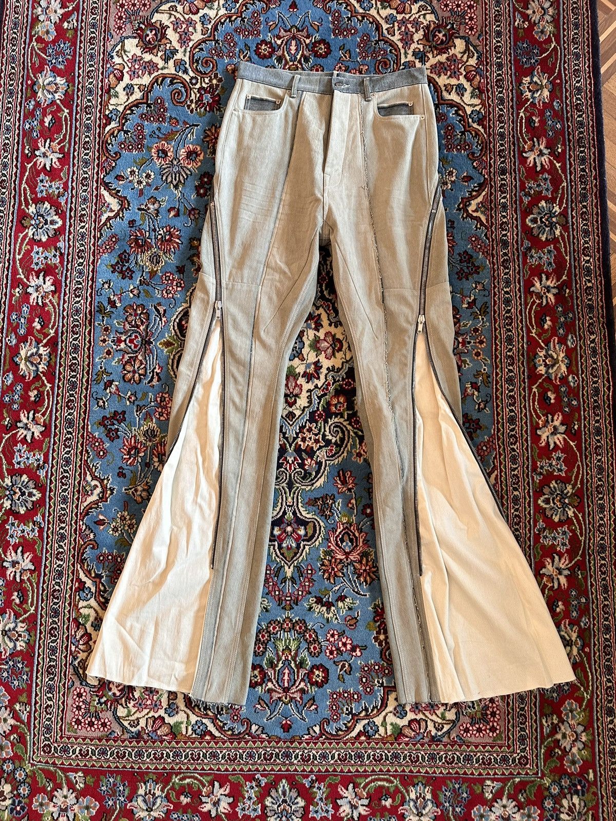Rick Owens bolan banana cut jeans hustler/natural SS 22
