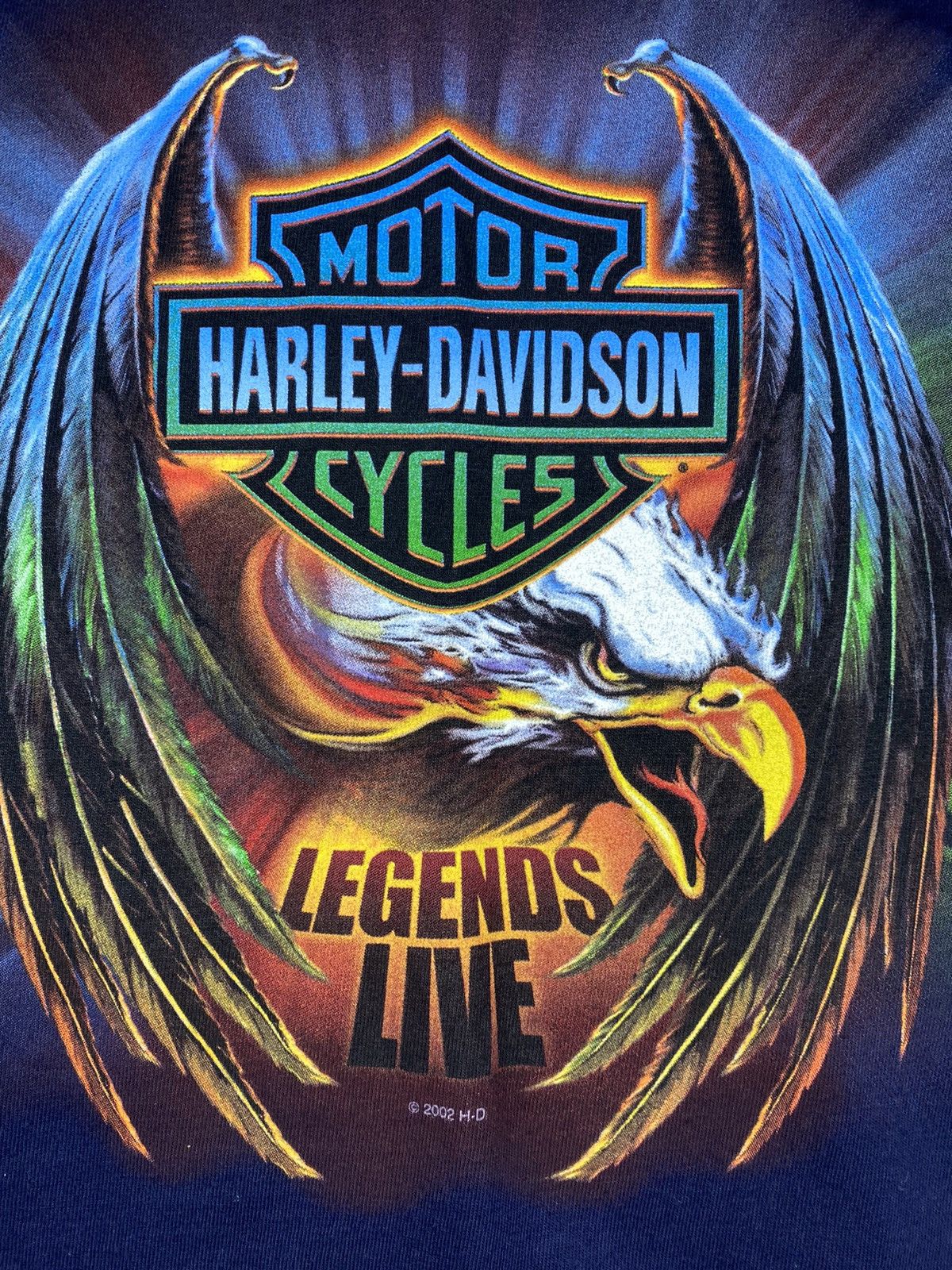Harley Davidson Mens Vintage Harley Davidson Legends Live 2002 T Shirt Size US M / EU 48-50 / 2 - 5 Thumbnail
