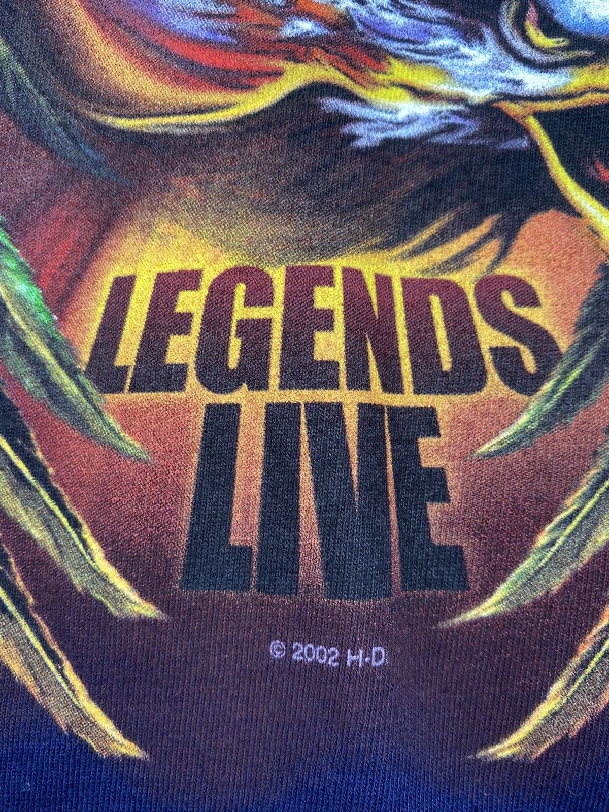 Harley Davidson Mens Vintage Harley Davidson Legends Live 2002 T Shirt Size US M / EU 48-50 / 2 - 6 Thumbnail