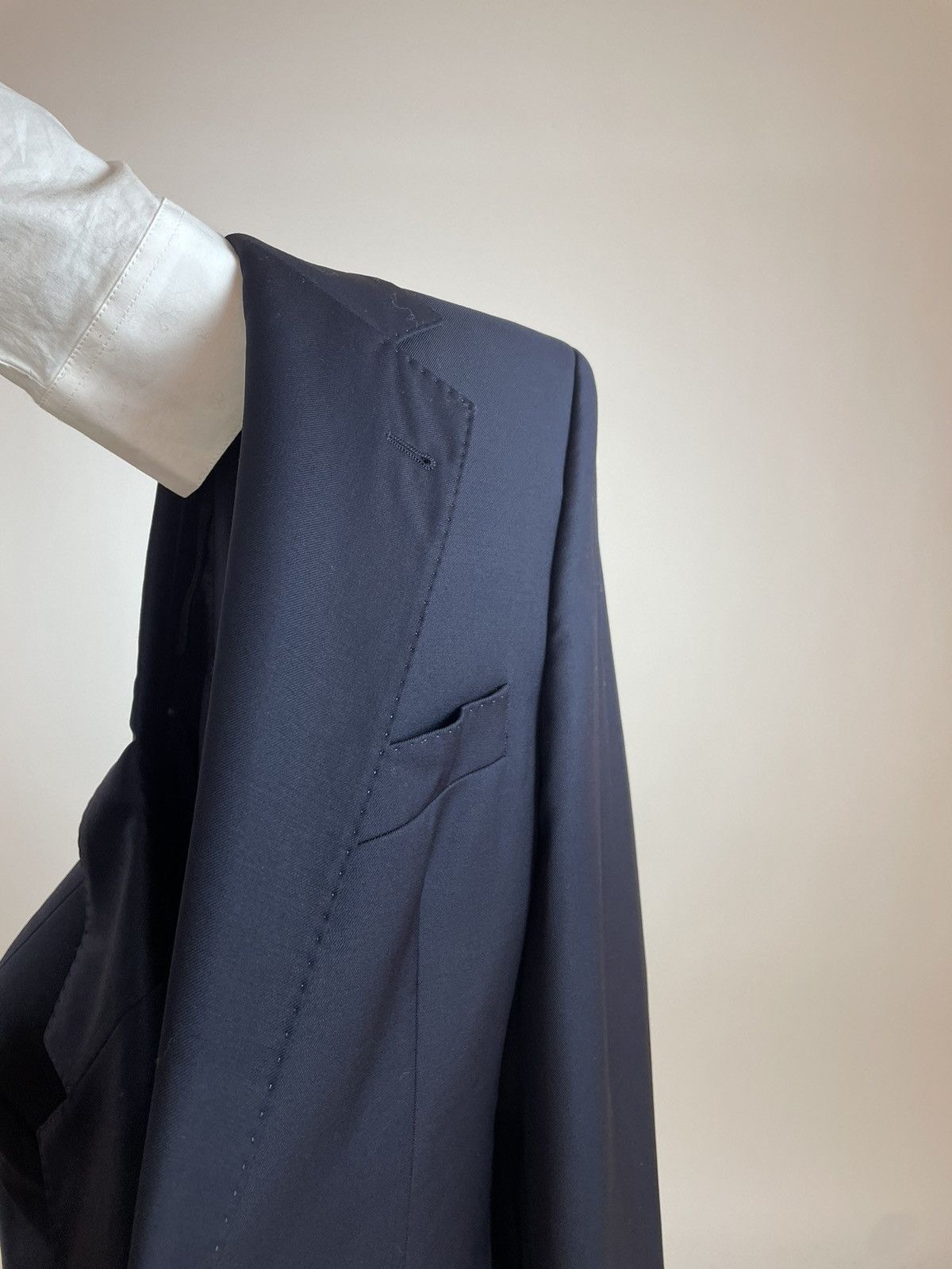 Harry Rosen HARRY ROSEN London Wool Blazer dark blue Mens size XL/54 Size 54R - 18 Thumbnail