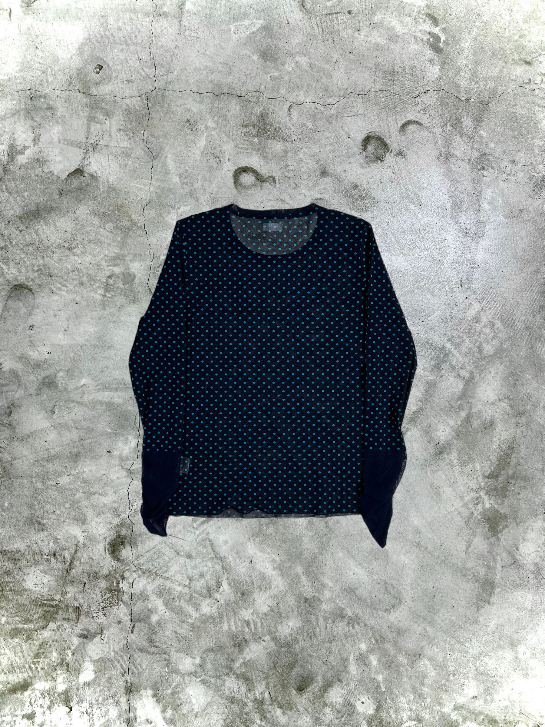 Japanese Brand Japanese Brand Y2K Longsleeve Print Mesh Blouse (M) JK208 Size S / US 4 / IT 40 - 8 Thumbnail