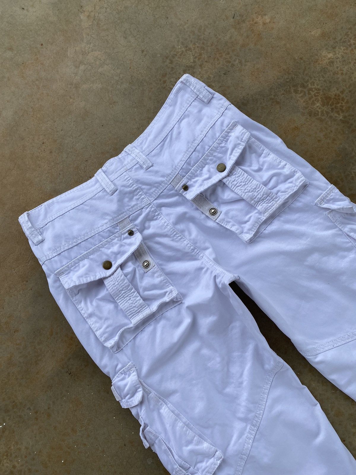 Japanese Brand Vintage Y2k Ba.Wang.Cheng Multi-Pocket Cargo Pants Size US 31 - 9 Thumbnail