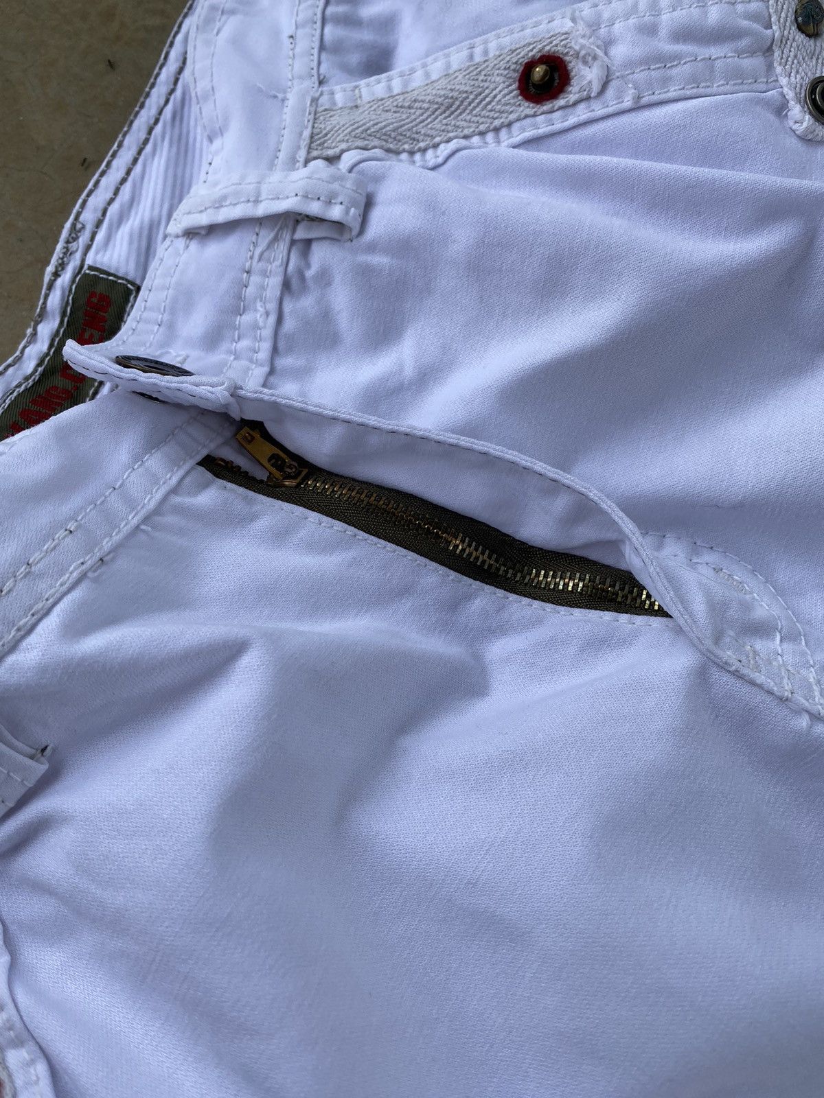 Japanese Brand Vintage Y2k Ba.Wang.Cheng Multi-Pocket Cargo Pants Size US 31 - 8 Thumbnail