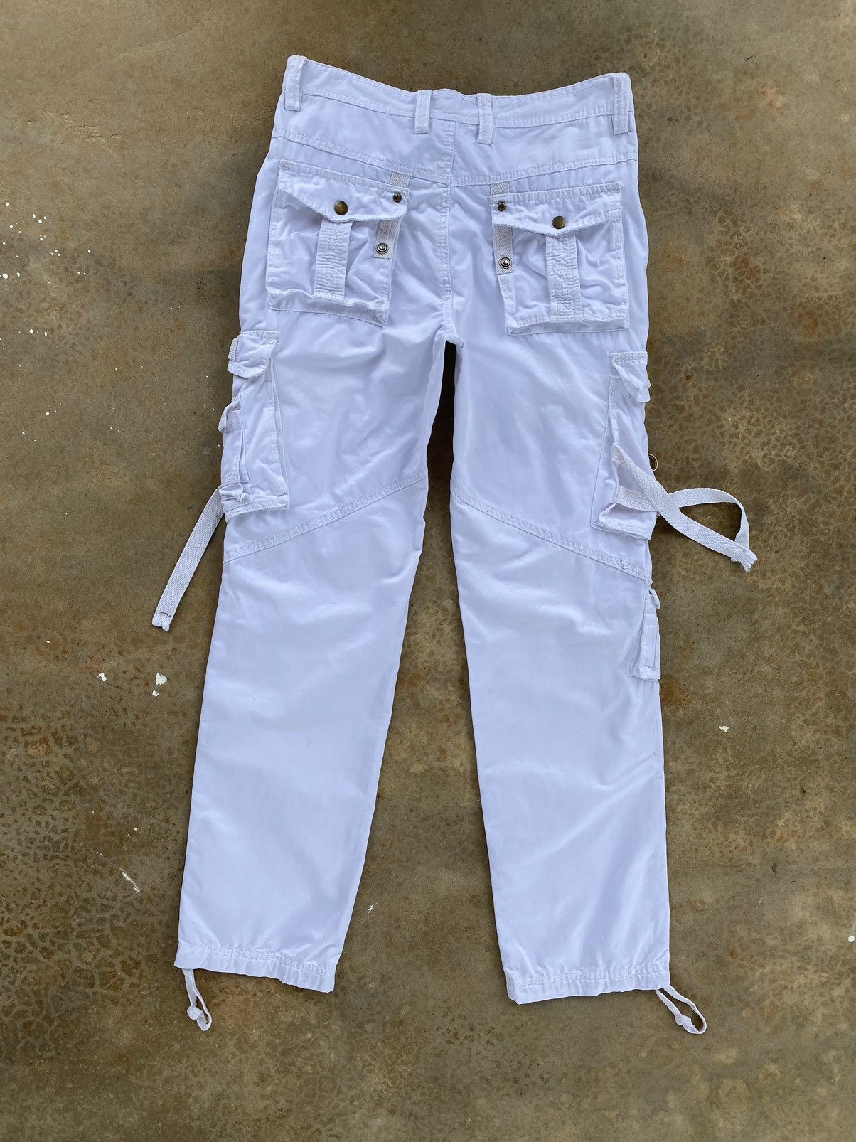 Japanese Brand Vintage Y2k Ba.Wang.Cheng Multi-Pocket Cargo Pants Size US 31 - 2 Thumbnail
