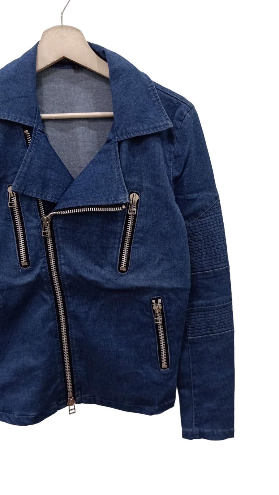 Japanese Brand × NO ID NO ID Double Collar Biker Jacket Size US XS / EU 42 / 0 - 3 Thumbnail