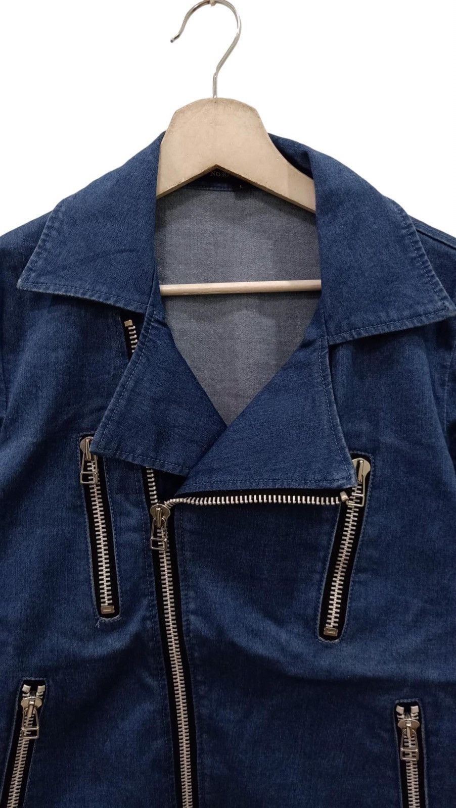 Japanese Brand × NO ID NO ID Double Collar Biker Jacket Size US XS / EU 42 / 0 - 5 Thumbnail