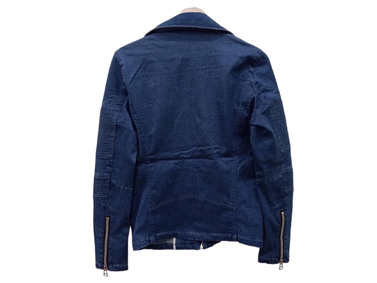 Japanese Brand × NO ID NO ID Double Collar Biker Jacket Size US XS / EU 42 / 0 - 2 Thumbnail