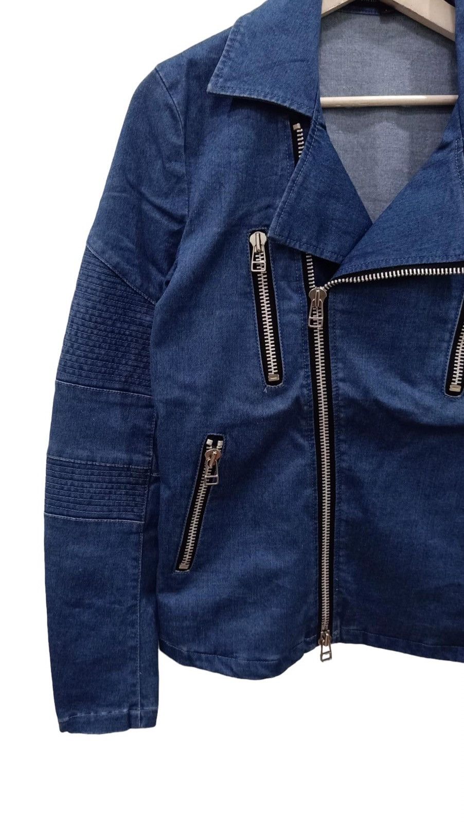 Japanese Brand × NO ID NO ID Double Collar Biker Jacket Size US XS / EU 42 / 0 - 4 Thumbnail