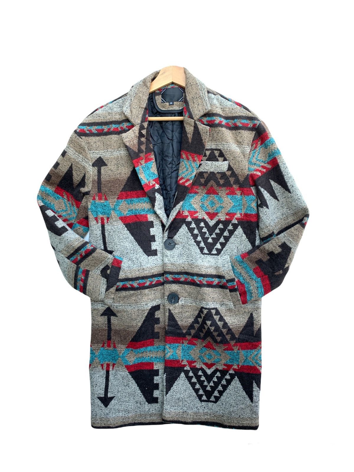 Japanese Brand × Native 🔥Vintage Japanese Brand Native Wool Long Jacket Size US M / EU 48-50 / 2 - 1 Thumbnail