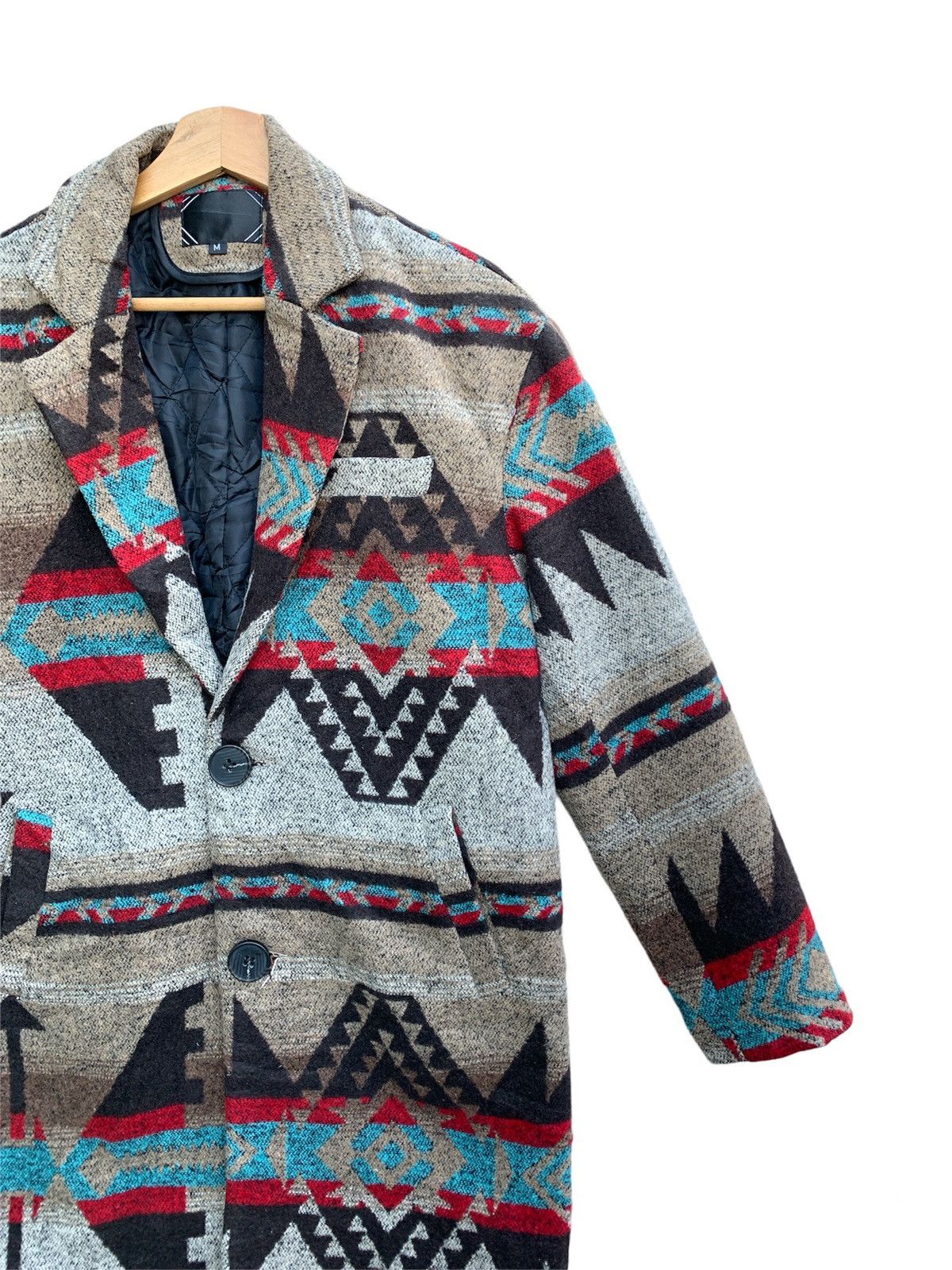 Japanese Brand × Native 🔥Vintage Japanese Brand Native Wool Long Jacket Size US M / EU 48-50 / 2 - 6 Thumbnail