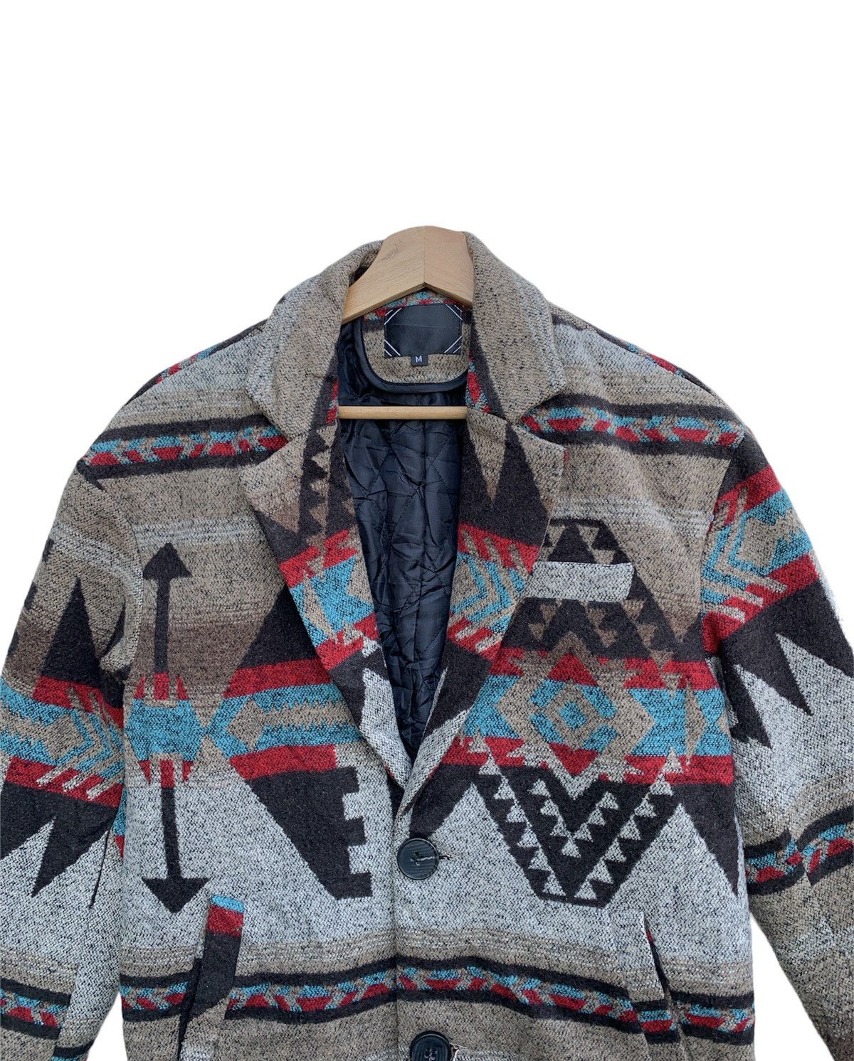Japanese Brand × Native 🔥Vintage Japanese Brand Native Wool Long Jacket Size US M / EU 48-50 / 2 - 3 Thumbnail