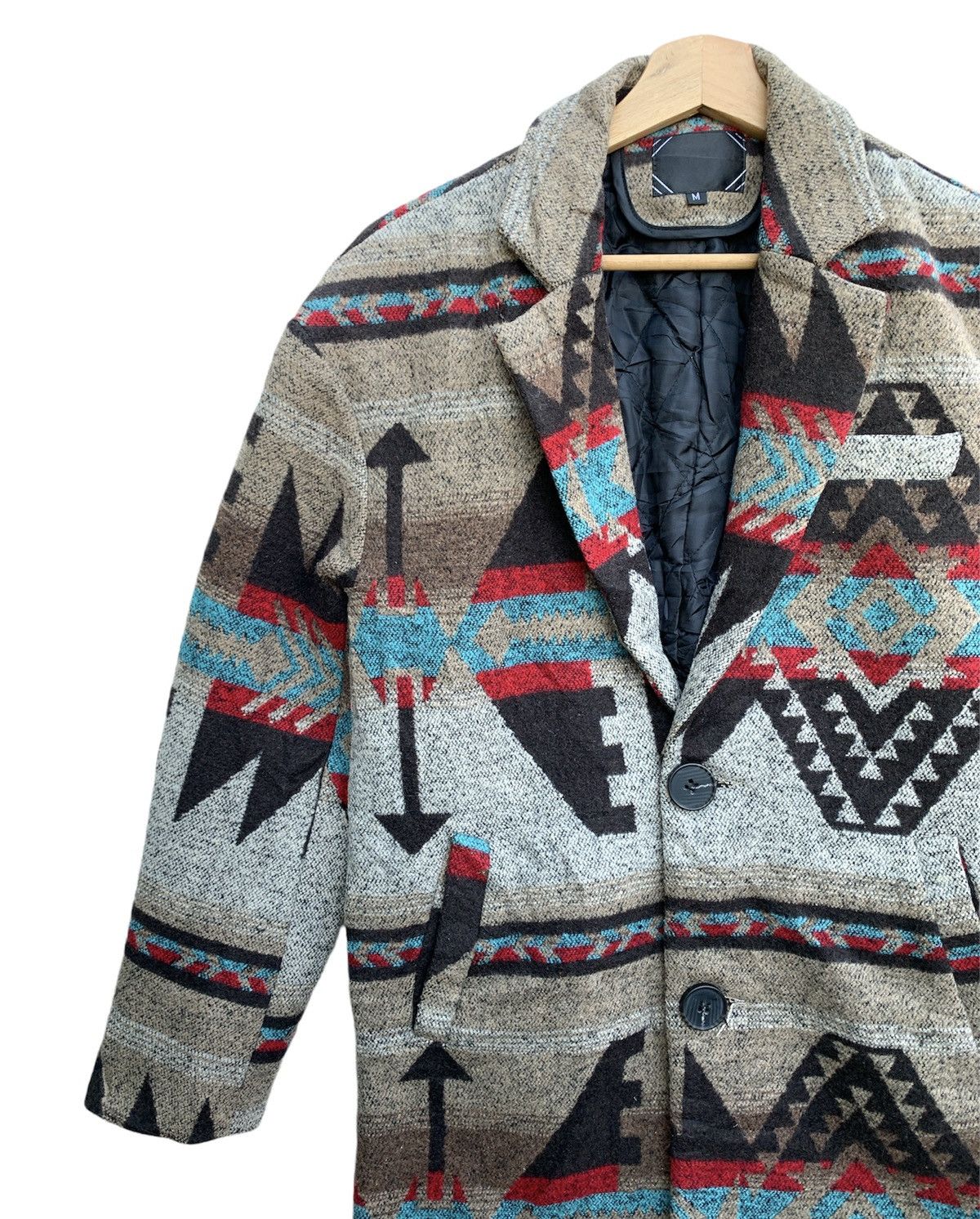 Japanese Brand × Native 🔥Vintage Japanese Brand Native Wool Long Jacket Size US M / EU 48-50 / 2 - 5 Thumbnail