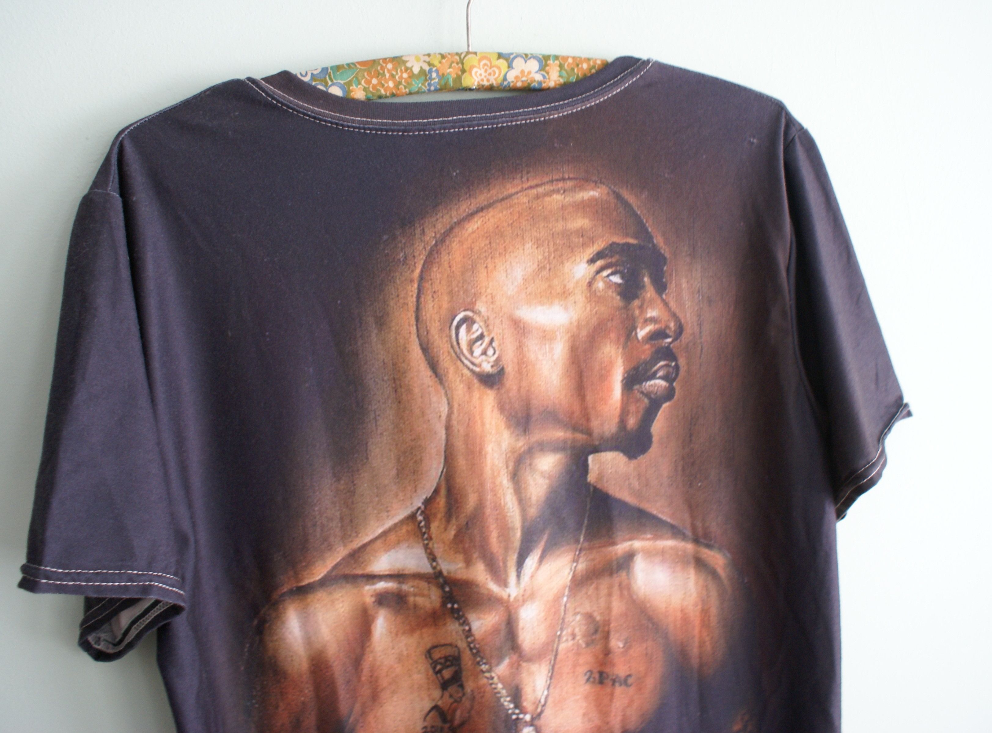 Rap Tees × Vintage Vintage Tupac Shakur T-shirt, 2000s 2Pac shirt, Rap Tee Size US M / EU 48-50 / 2 - 6 Thumbnail