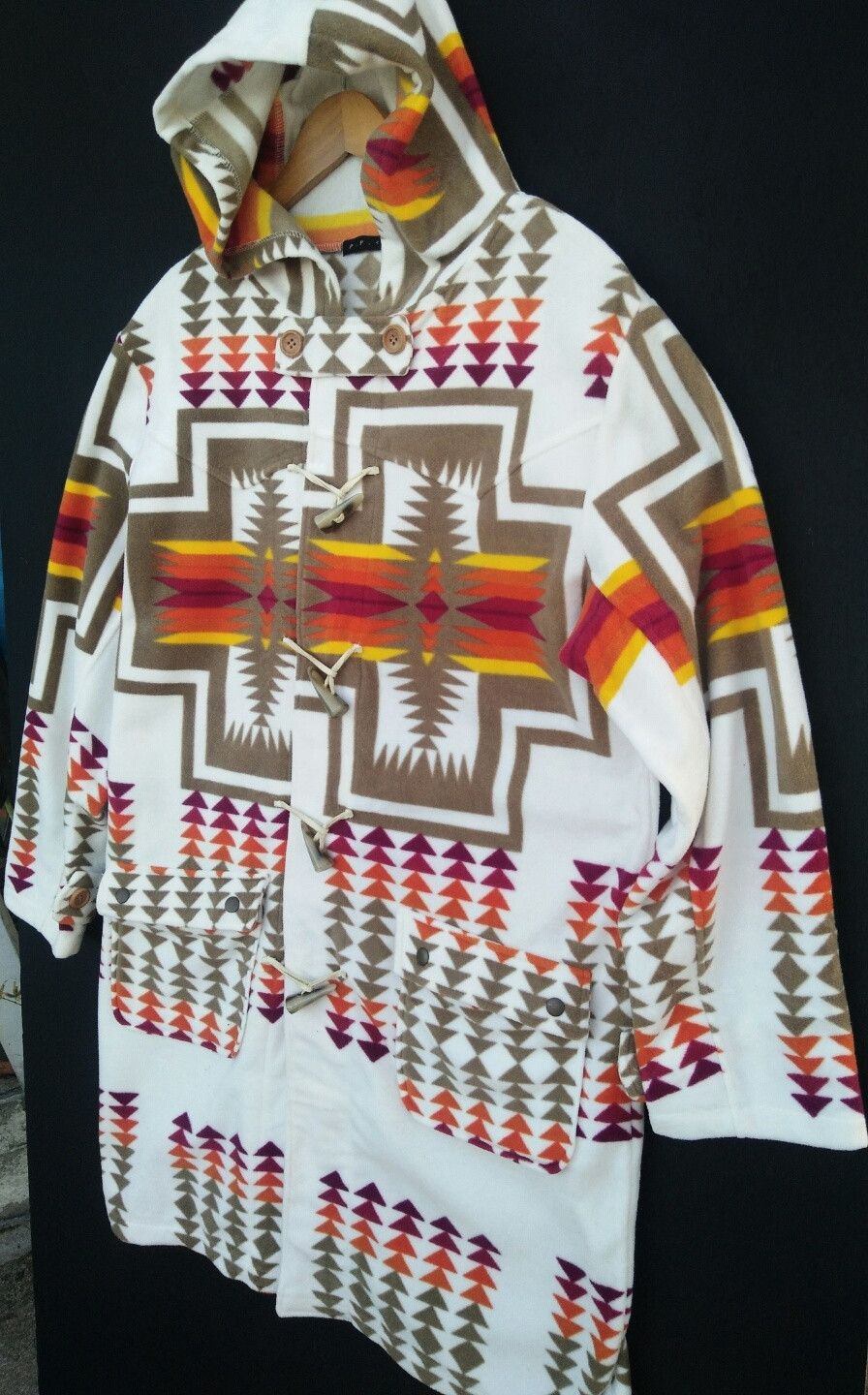 Japanese Brand × Native × Vintage Japanese Brand P.P.C Native Navajo Long Jacket Size US M / EU 48-50 / 2 - 2 Thumbnail